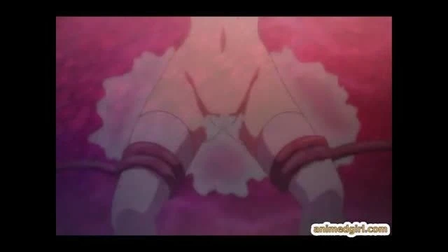 Cute hentai drilled brutally by tentacles